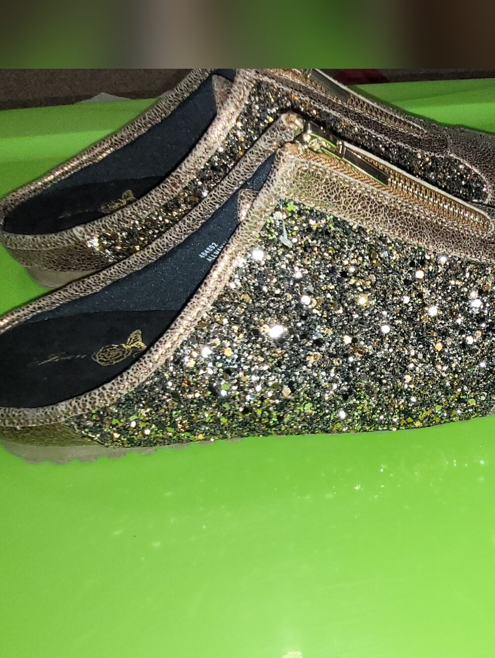 Womens Size 12 Joan Boyce Sparkly Gold/copper Color